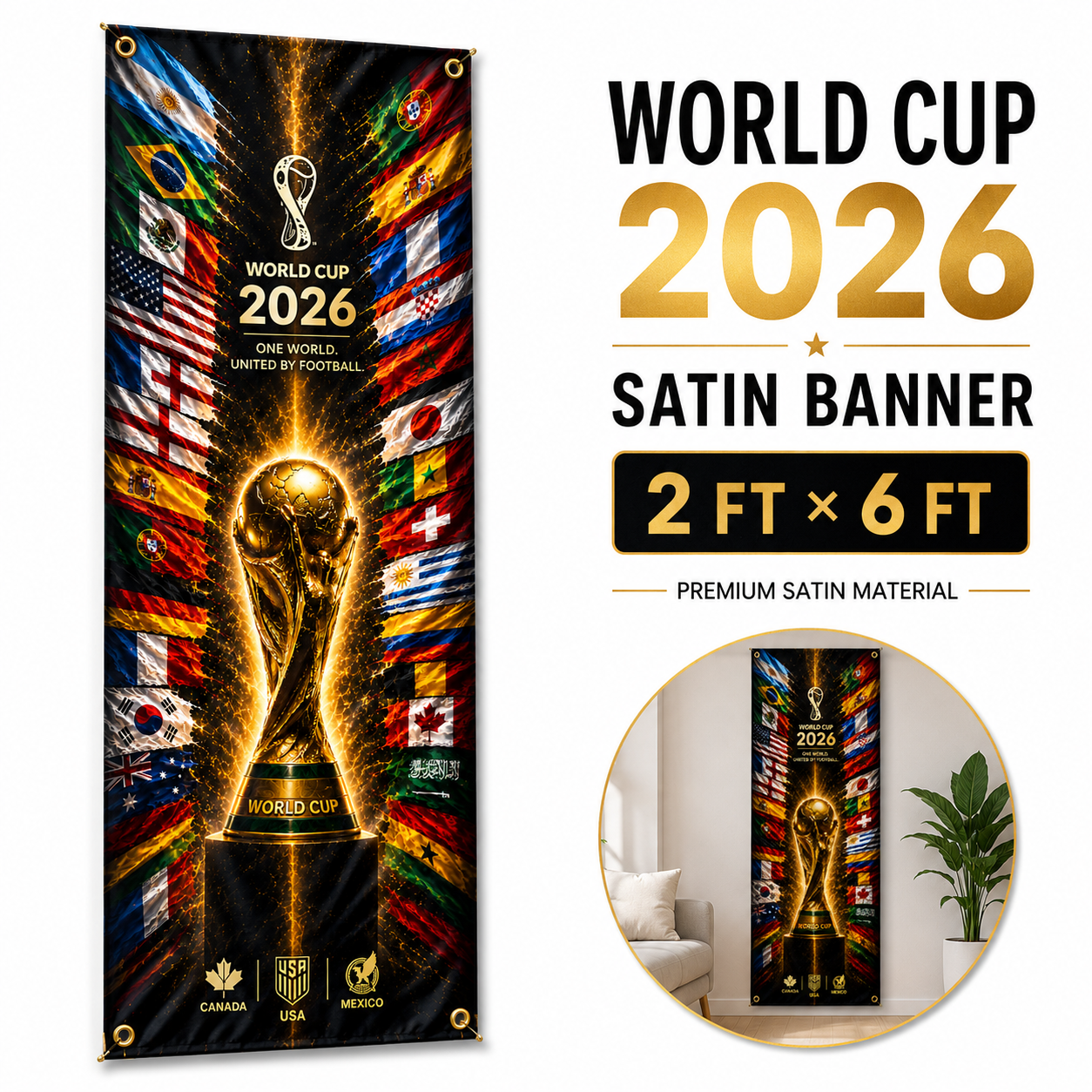 2026 World Cup Banner (Dark Theme)